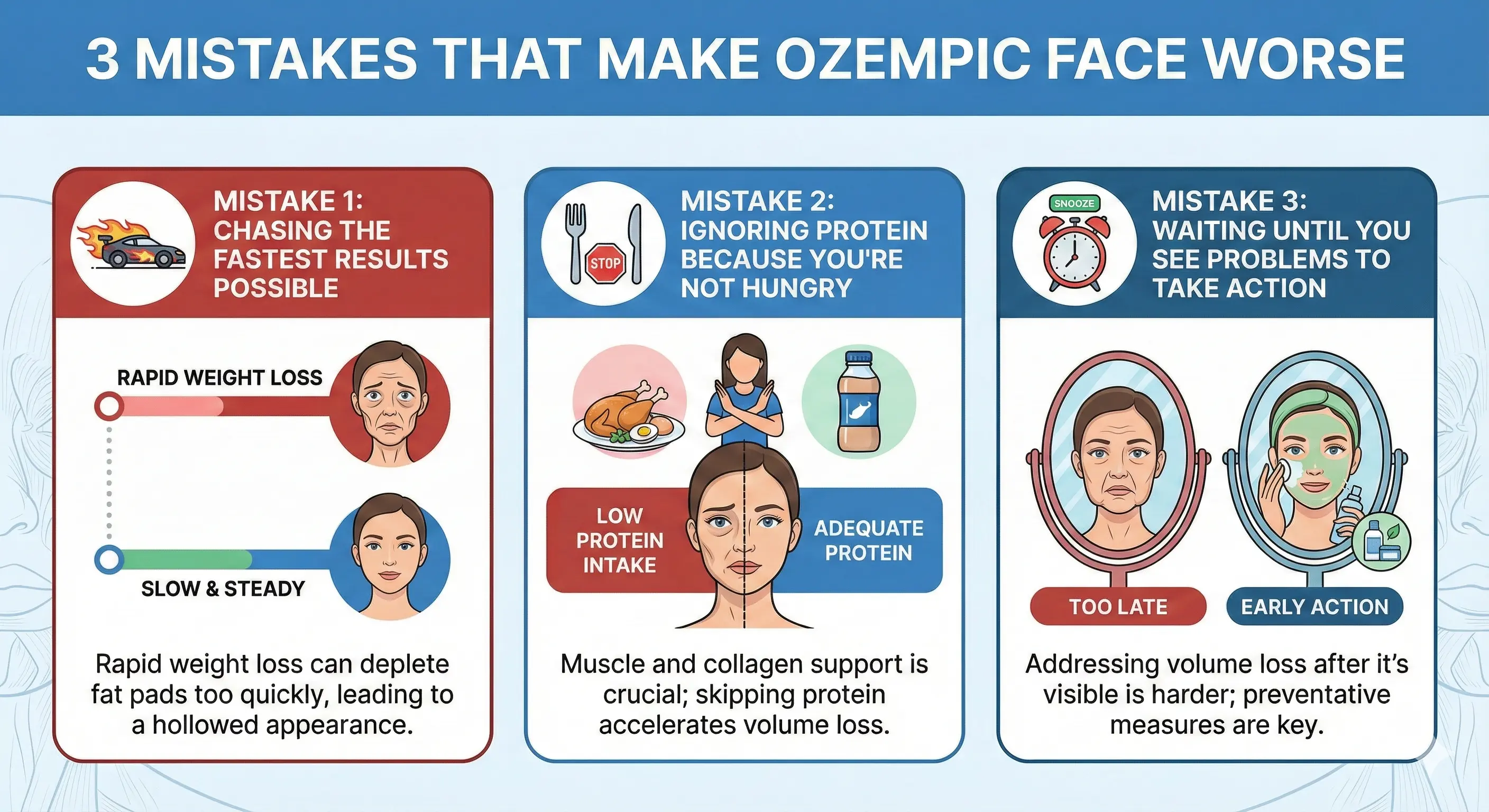 3 Mistakes Make Ozempic Face Worse