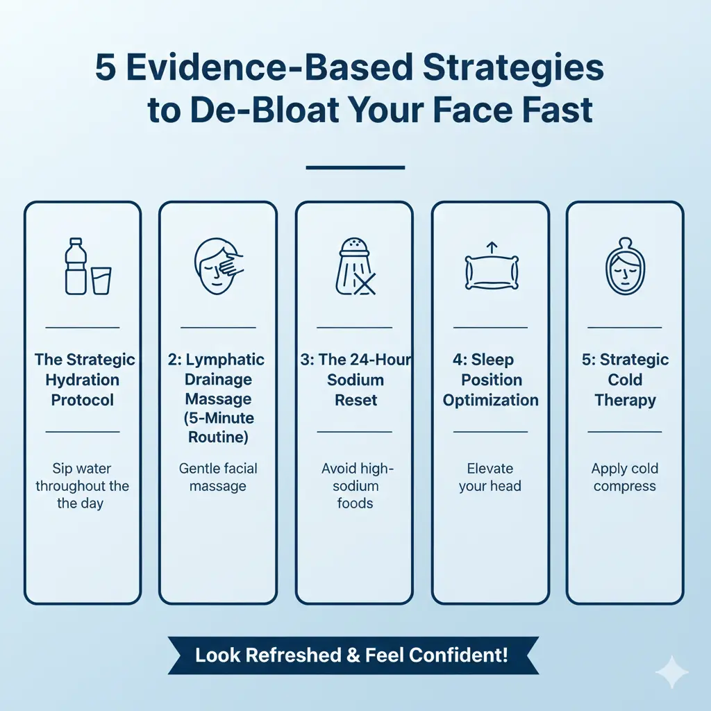 5 Evidence-Based Strategies to De-Bloat Your Face Fast