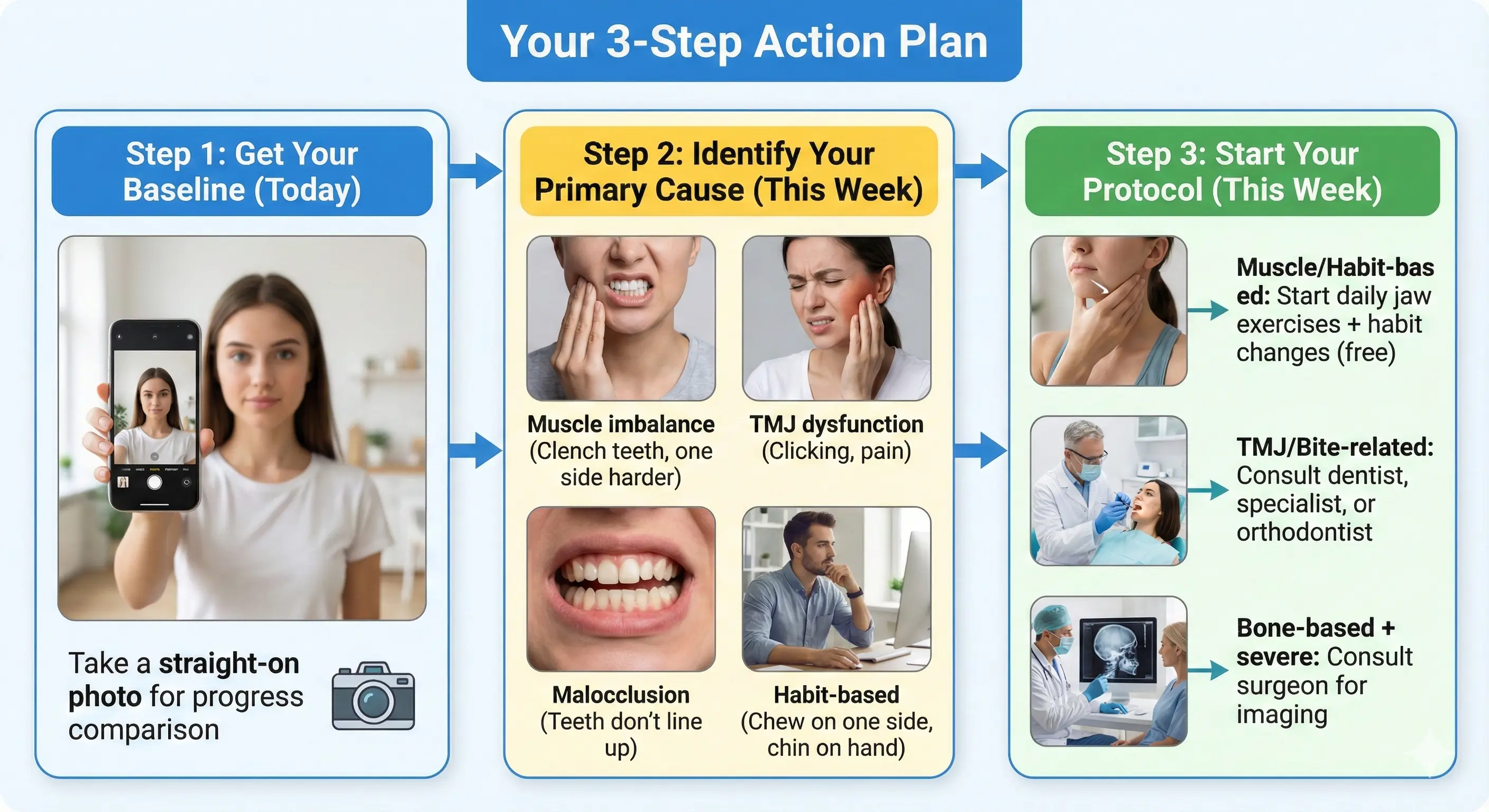 Your 3-Step Action Plan to Improve Jawline