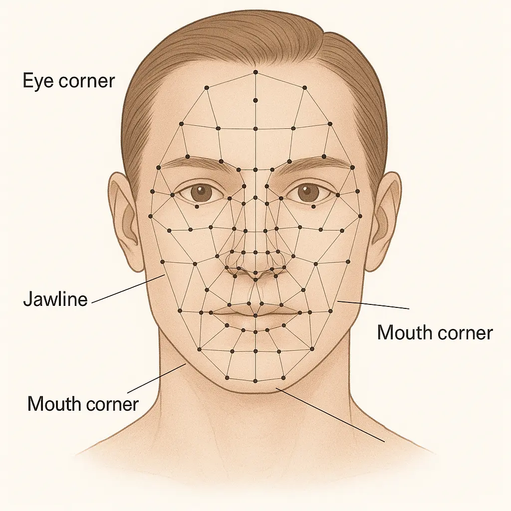 68 Facial Landmarks