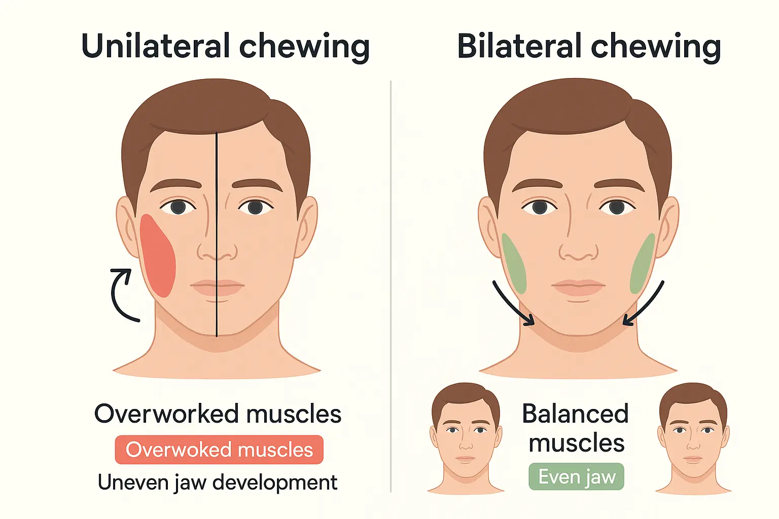 Chewing Habits and Facial Symmetry