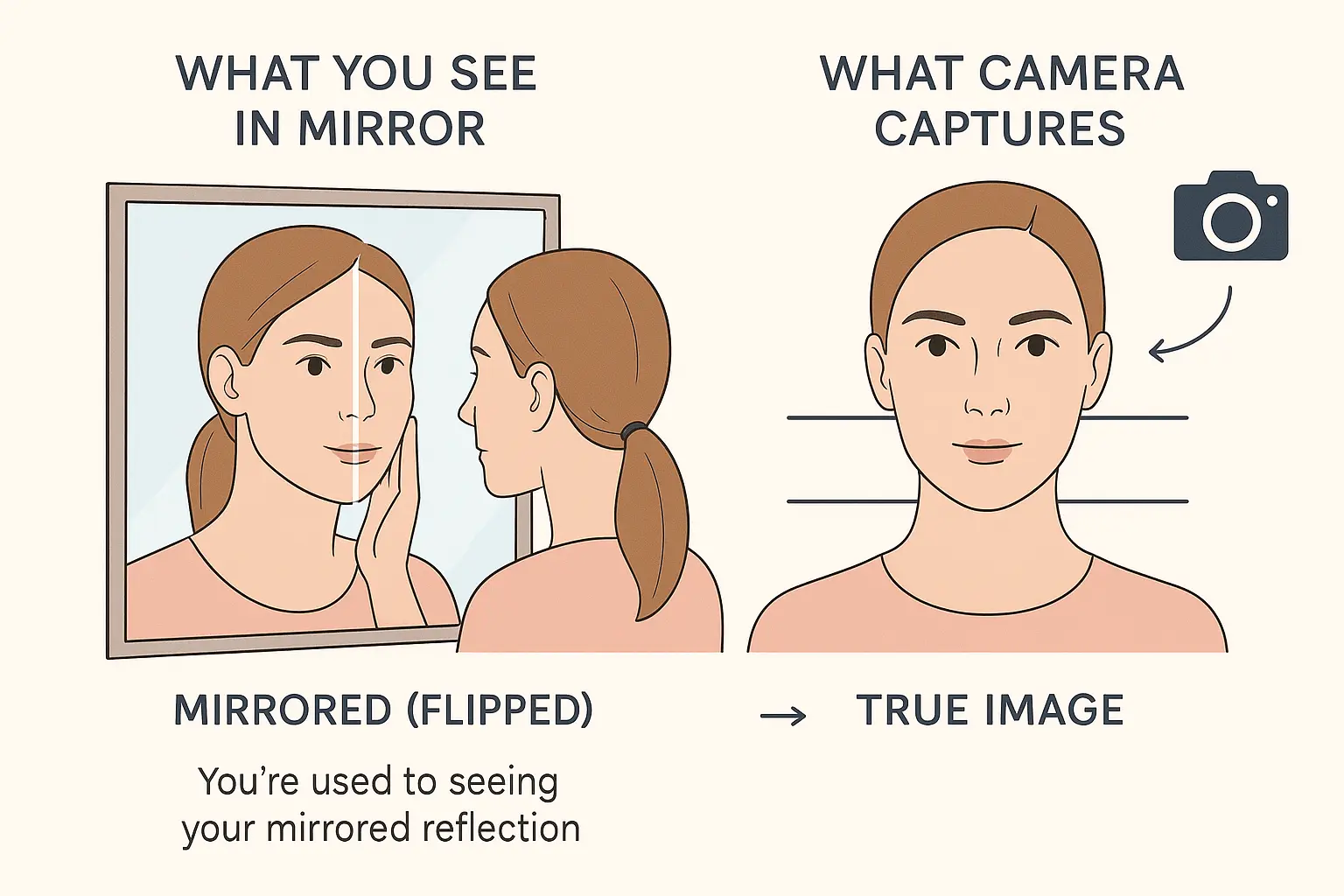 Mirror vs Camera Effect