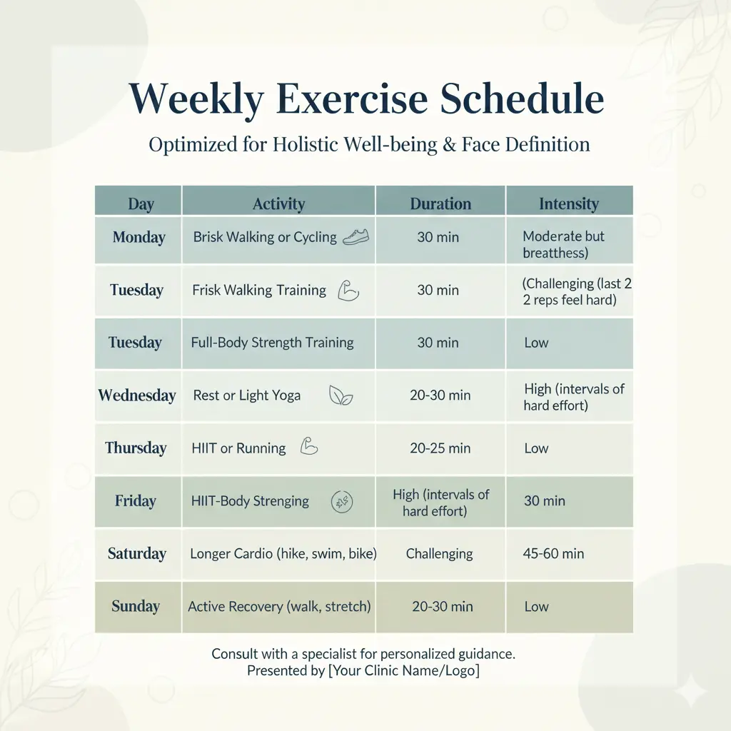 Weekly Exercise Schedule